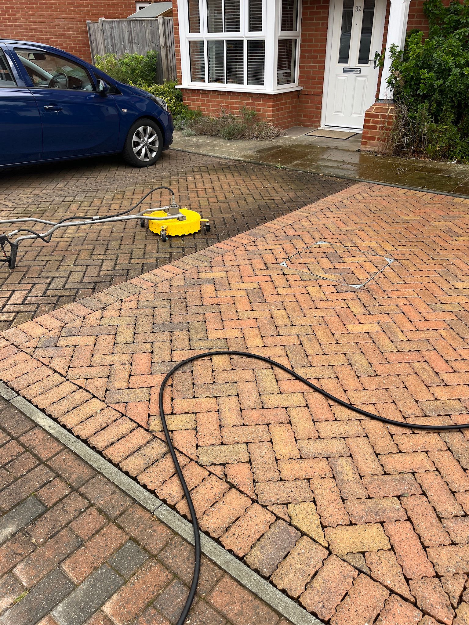Completed pressure washing project